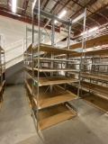 Backroom storage shelving / Qty 5