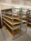 Backroom storage shelving / Qty 4