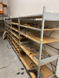 Backroom storage shelving / Qty 4