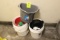 Group Of Assorted Buckets