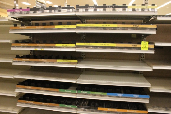 Group Of 3' Shelving Pushers (No Shelving)