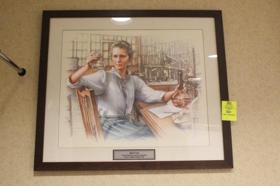 Framed Marie Curie Print