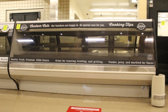 2008 Hussmann 8' Straight Glass Meat Service Case