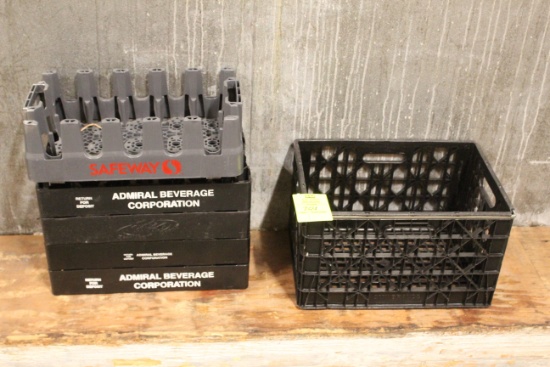 Assorted Plastic Crates
