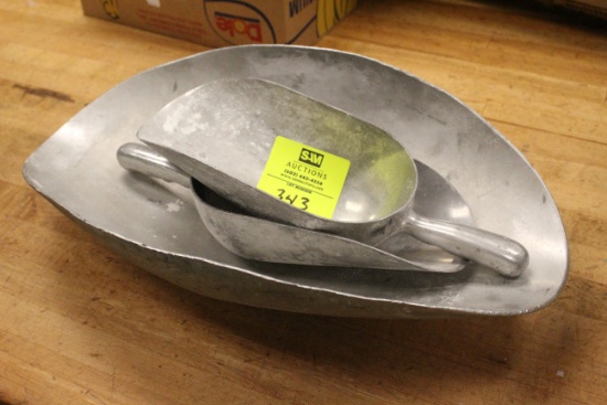 Ice Scoops W/ Stainless Concaved Bowl