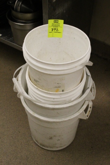 Group Of Plastic Buckets
