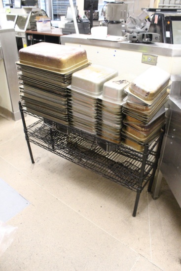 4' Metro Rack W/ Assorted Size Stainless Inserts