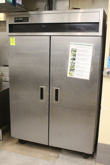 Delfield Stainless Two Door Refrigerator