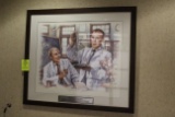Framed Crick And Watson Print