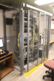 Equipment Storage Cage W/ Door Tracks