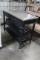 Stainless Top Wooden Table