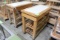 Portable Wooden Tables W/ Poly Top