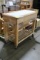Portable Wooden Table W/ Poly Top