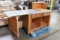 Metal Top Wooden Customer Service Table
