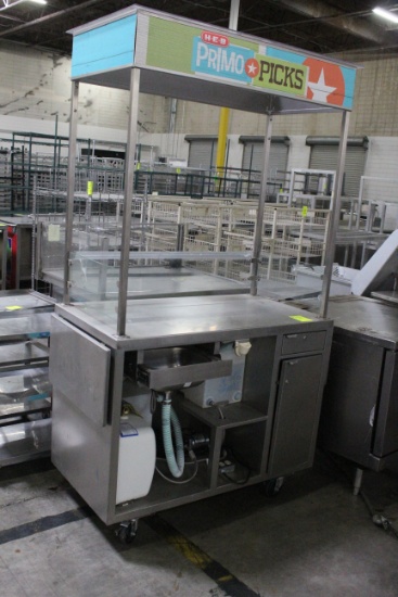Portable Demo/Sample Cart W/ Water Heater