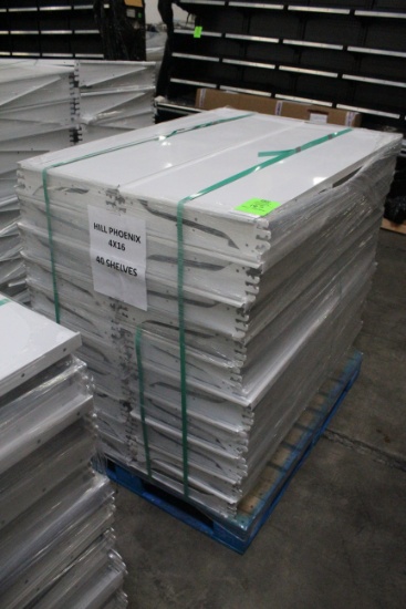 Pallet Of 48x16" Hill Phoenix Case Shelves