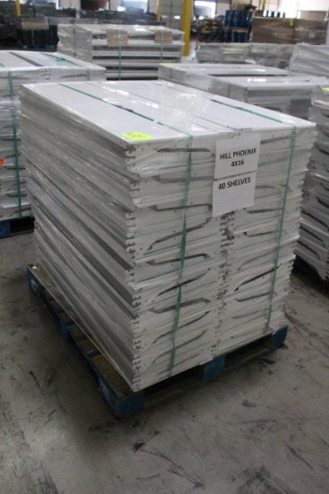 Pallet Of 48x16" Hill Phoenix Case Shelves