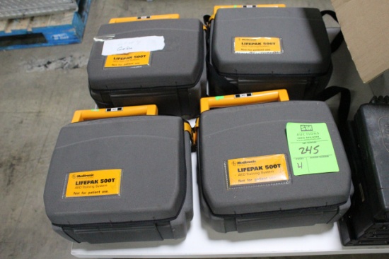 Medtronic LifePak 500T Training Systems W/ Cases
