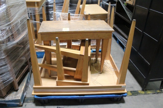 Pallet Of Assorted Wooden Tables