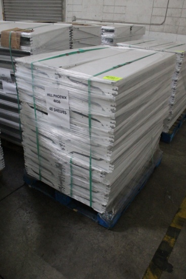 Pallet Of 48x16" Hill Phoenix Case Shelves