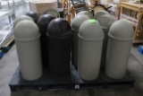 Plastic Torpedo Trash Cans
