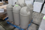Plastic Torpedo Trash Cans