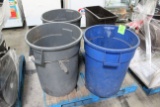 Pallet Of Assorted Trash Cans