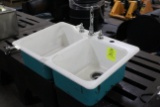 Two Compartment Sink Basin
