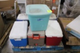 Pallet Of Assorted Ice Chests