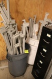 Trash Cans W/ Plastic Shelving Parts