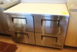 True Undercounter Freezer W/ Polyboard Top