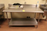 5' Stainless Steel Table