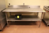 6' Stainless Steel Table