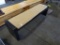 Wood bench with topper