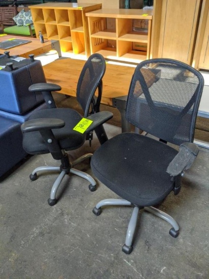 Office chairs on casters