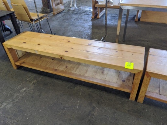 6ft x 18" x 18" wood bench