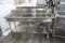 Stainless Trough Style Table On Casters