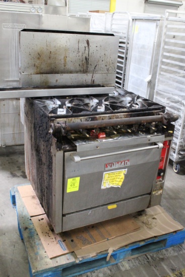 Vulcan Gas Oven W/ 6 Burner Range