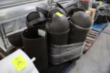 Pallet Of Plastic Torpedo Trash Cans