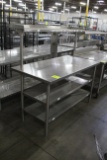 5' Stainless Steel Table W/ Overshelf