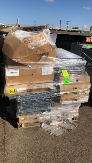 Pallet Of New 3’ And 4’ Metro Shelves