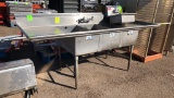 Stainless Steel Three Compartment Sink