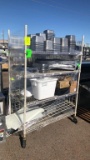 4’ Metro Rack On Casters W/ Contents