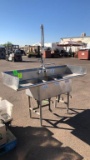 Stainless Steel Three Compartment Sink