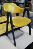 Yellow Padded Chairs W/ Metal Frame