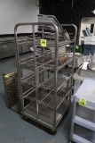 stainless cooling rack, on casters