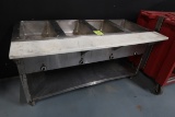 4-well steam table