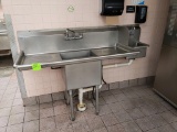 Stainless Single Comp Sink with side sink
