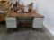 5ft Metal Desk with wood top