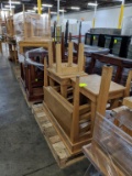Pallets of Assorted Wood Tables